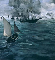 Die Schlacht der U.S.S. Kearsarge und der C.S.S. Alabama